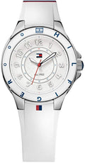 Tommy Hilfiger White Dial White Rubber Strap Watch for Women - 1781271