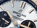 Breitling Chronomat B01 42 Blue Dial Black Rubber Strap Watch for Men - PB0134101C1S1