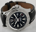 Breitling Colt Automatic 44mm Black Dial Black Leather Strap Mens Watch - A1738811/BD44/435X
