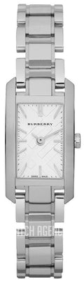 Burberry Heritage Quartz White Dial Silver Steel Strap Watch For Women - BU9600