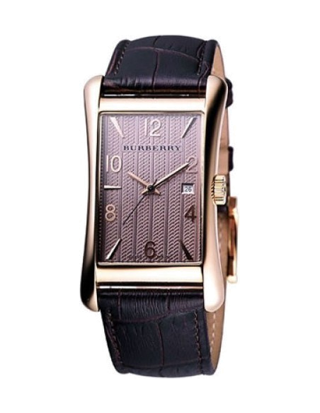 Burberry Heritage Brown Dial Brown Leather Strap Watch for Men - BU3000