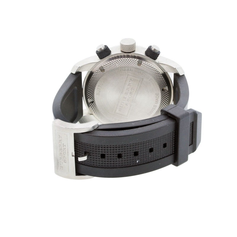 Burberry Endurance Sport Chronograph Black Dial Black Rubber Strap Watch for Men - BU7700