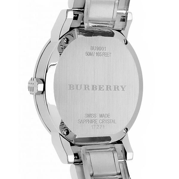 Burberry The City Black Dial Silver Steel Strap Watch for Women - BU9001