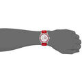 Burberry City Sport Chronograph White Dial Red Rubber Strap Watch For Men - BU9809