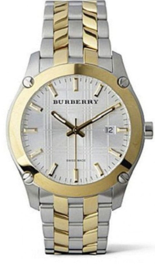 Burberry Heritage Silver Dial Two Tone Stainless Steel Strap Watch for Women - BU1857