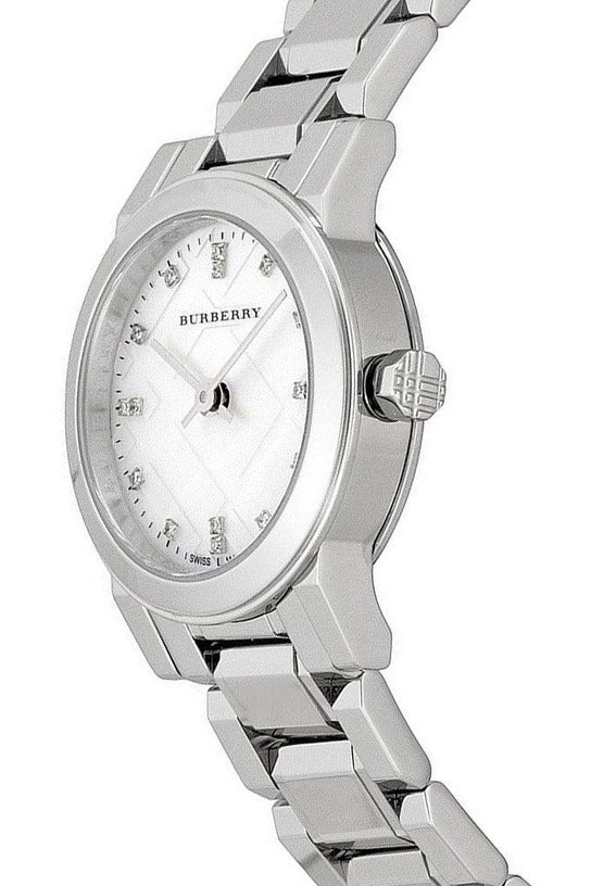 Burberry The City Silver Dial Silver Steel Strap Watch for Women - BU9213