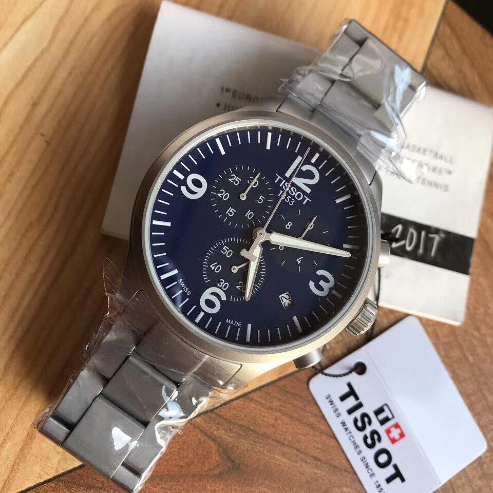 Tissot T Sport Chrono XL Chronograph Blue Dial Watch For Men - T116.617.11.047.00