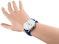 Tommy Hilfiger Carly Silver Dial Blue Leather Strap Watch for Women - 1781791