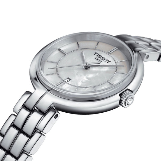 Tissot T Lady Flamingo Mother of Pearl Dial Watch For Women - T094.210.11.111.00