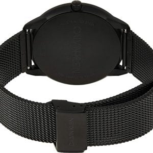 Calvin Klein Minimal Black Dial Black Mesh Bracelet Watch for Men - K3M214B1