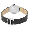 Cartier Ballon Bleu de Cartier Silver Dial Black Leather Strap Watch for Women - W69018Z4