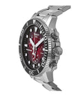 Tissot Seaster 1000 Chronograph Red Dial Silver Steel Strap Watch For Men - T120.417.11.421.00