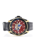 Gucci Dive Red Dial Black Rubber Strap Watch For Men - YA136325