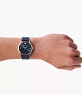Emporio Armani Kappa Quartz Blue Dial Blue Leather Strap Watch For Women - AR11012