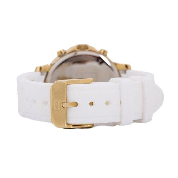 Tommy Hilfiger Claudiia White Dial White Steel Strap Watch for Women - 1781745