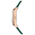 Swarovski Crystalline Aura Green Dial Green Leather Strap Watch for Women - 5644078