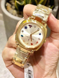 Marc Jacobs Mandy Gold Dial Gold Stainless Steel Strap Watch for Women - MJ3549