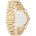 Michael Kors Slim Runway Gold Dial Gold Steel Strap Watch for Women - MK3179