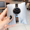 Calvin Klein Authentic Black Dial Silver Steel Strap Watch for Women - K8G23141