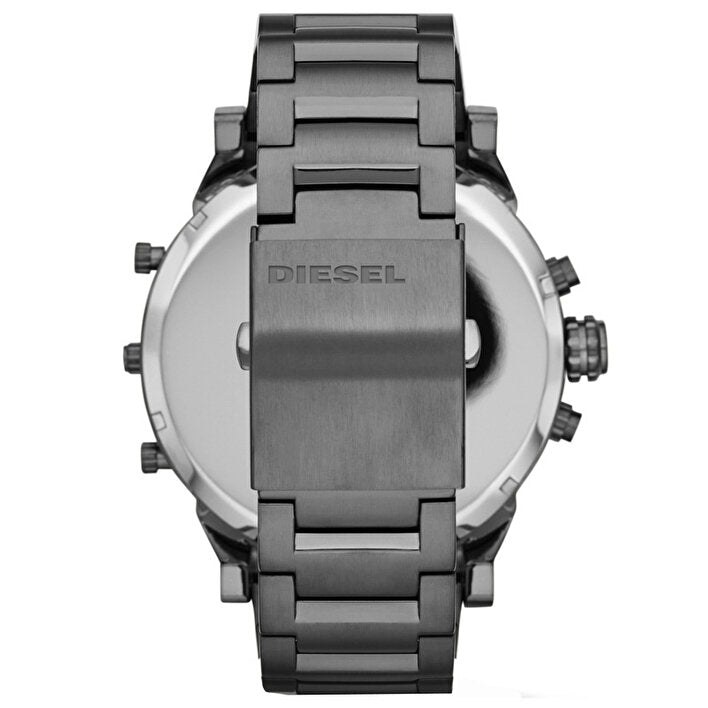 Diesel Mr Daddy 2.0 Chronograph Grey Dial Grey Steel Strap Watch For Men - DZ7315