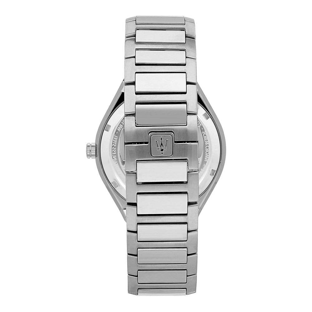 Maserati Stile 3H White Dial Stainless Steel Watch For Men - R8853142005