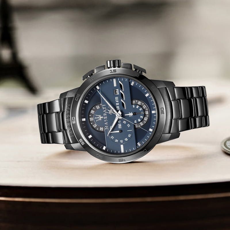 Maserati Ingegno Tachymeter Gunmetal Watch For Men - R8873619001