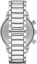 Emporio Armani Luigi Black Dial Silver Steel Strap Watch For Men - AR1894