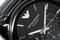 Emporio Armani Luigi Chronograph Black Dial Black Steel Strap Watch For Men - AR1507