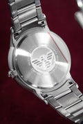 Emporio Armani Renato Blue Dial Silver Steel Strap Watch For Men - AR2472