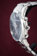 Emporio Armani Renato Chronograph Blue Dial Silver Steel Strap Watch For Men - AR2486