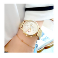 Tommy Hilfiger Blake White Dial Gold Steel Strap Watch for Women - 1781905