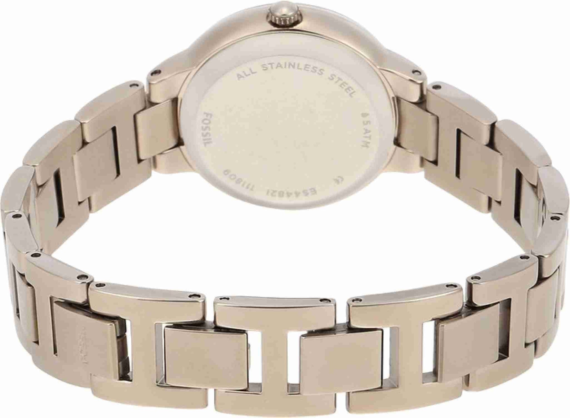 Fossil Virginia Pink Dial Pink Steel Strap Watch for Women - ES4482