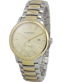 Burberry The Classic Gold Dial Two Tone Steel Strap Watch for Men - BU10011