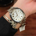 Marc Jacobs Mandy White Dial Silver Stainless Steel Strap Watch for Women - MJ3572