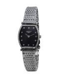Longines La Grande Classique de Longines Diamonds Black Dial Silver Steel Strap Watch for Women - L4.288.0.58.6