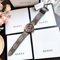 Gucci G-Timeless Brown Dial Brown Leather Strap Unisex Watch - YA1264057