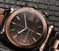 Gucci G Chrono Brown Dial Brown Steel Strap Watch For Men - YA101341