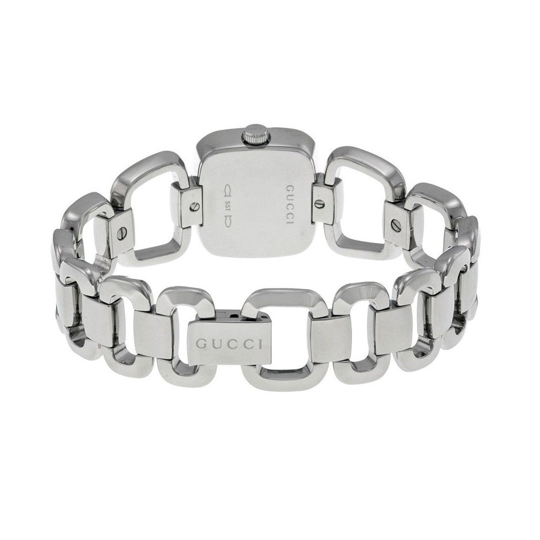 Gucci G Gucci Black Dial Silver Steel Strap Watch For Women - YA125510