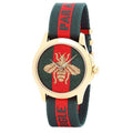 Gucci Le Marche des Merveilles Green & Red Dial Green & Red NATO Strap Unisex Watch - YA126487