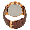 Guess Analog Chronograph Brown Dial Brown Leather Strap Watch For Men - W14052G2