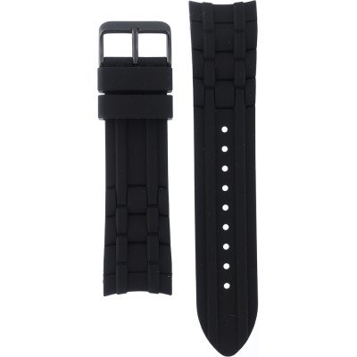 Guess Delta Black Dial Black Rubber Strap Watch for Men - GW0051G1