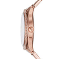 Michael Kors Kerry Purple Dial Rose Gold Steel Strap Watch for Women - MK3482