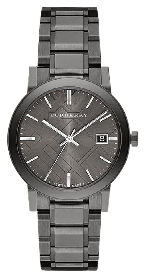 Burberry The City Grey Dial Grey Steel Strap Watch for Men - BU9007