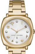 Marc Jacobs Mandy White Dial Gold Stainless Steel Strap Watch for Women - MJ3573