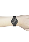Hugo Boss Infinity Black Dial Black Mesh Bracelet Watch for Women -1502521