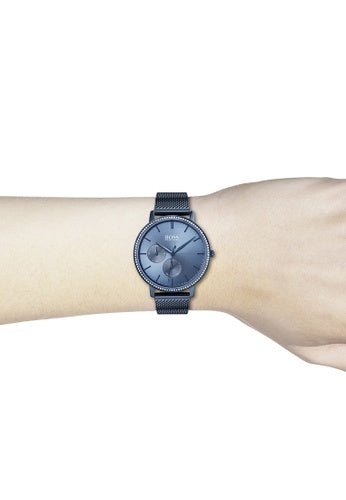 Hugo Boss Infinity Blue Dial Blue Mesh Bracelet Watch for Women - 1502518