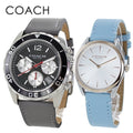 Coach Kent Grey Dial Grey Leather Strap Watch for Men - 14602561