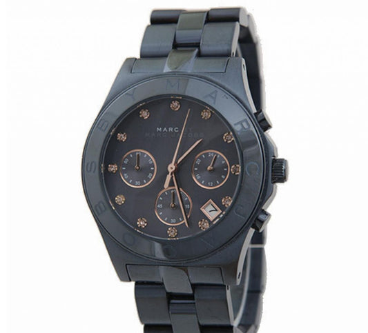 Marc Jacobs Blade Black Dial Black Stainless Steel Strap Watch for Men - MBM8581