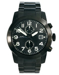 Marc Jacobs Larry Black Chronograph Dial Black Stainless Steel Strap Watch for Men - MBM5032