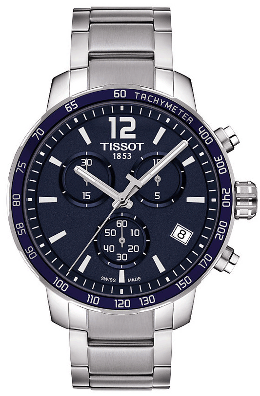 Tissot Quickster Chronograph Blue Dial Watch For Men - T095.417.11.047.00